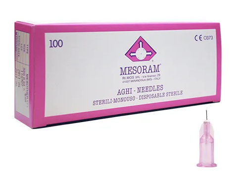 Mesoram Aiguilles pour microinjections 0.23x4mm 32G p.à 100