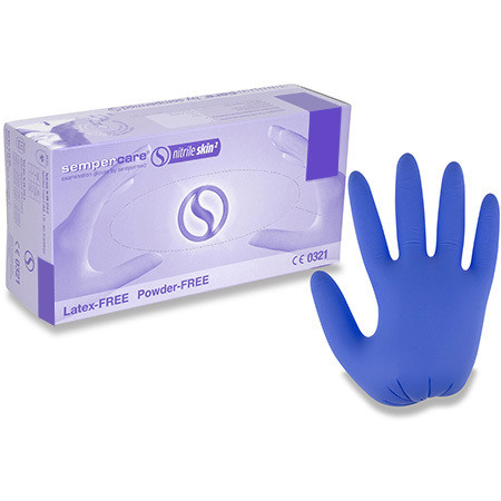 Sempercare Nitrile Skin² Gr.XL U-Handschuhe P.à 180 puderfrei unsteril lavendelblau