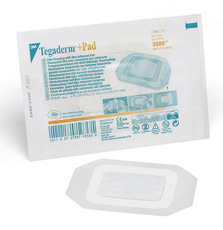 Tegaderm plus Pad Pansement transparent 9x10cm avec compresse de plaie 4.5x6cm p.à 25