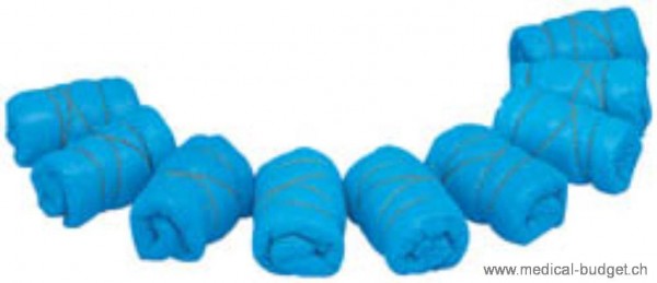 Schuhüberzüge PVC blau P.à100