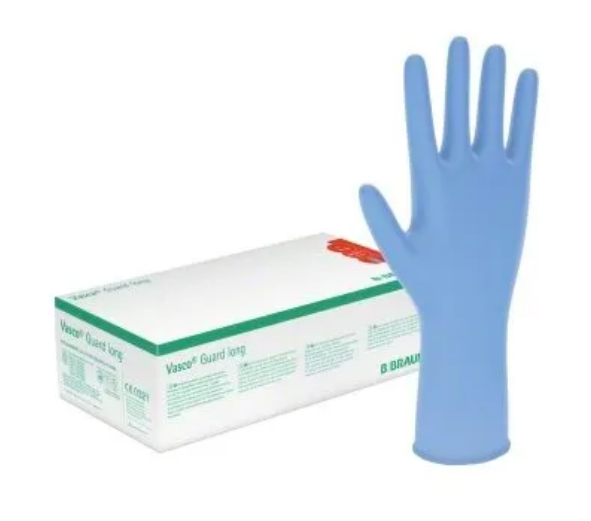 Vasco Guard long Nitril U-Handschuhe Gr.S blau puderfrei unsteril P.à 100