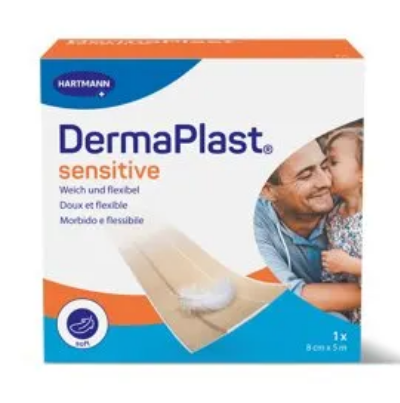 DermaPlast Sensitive pansement rapide 8cmx5m beige p.à 1