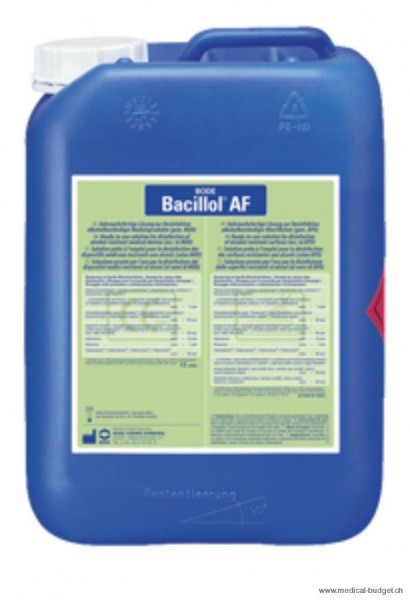 Bacillol AF 5 litres désinfectant alcoolique rapide pr. surfaces (prix incl. Taxe-COV)