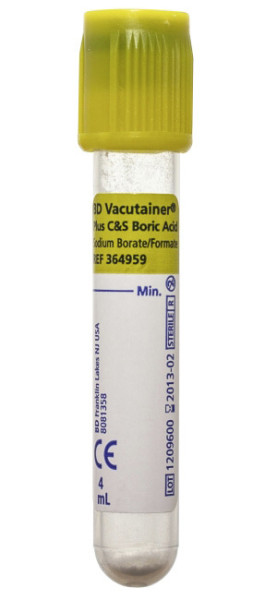 Vacutainer Urin PET HG 4ml m.Stabilisator olivgrün 75x13mm P.à 50 (Rundboden + Urintransfereinheit)