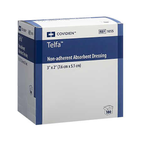 Telfa Compresse vulnéraire 7,6x10,2cm stérile en non-tissé p.à 100