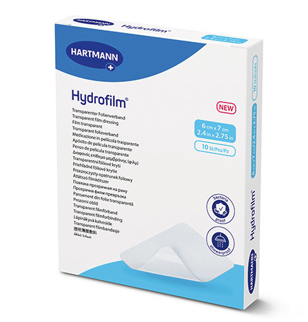 Hydrofilm Transparentverband 6x7cm steril P.à 10
