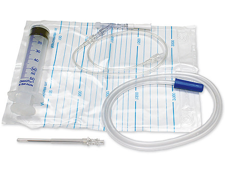 Pleurofix No.2 avec valve anti-reflux et seringue et poche à sécrétions 2 litres