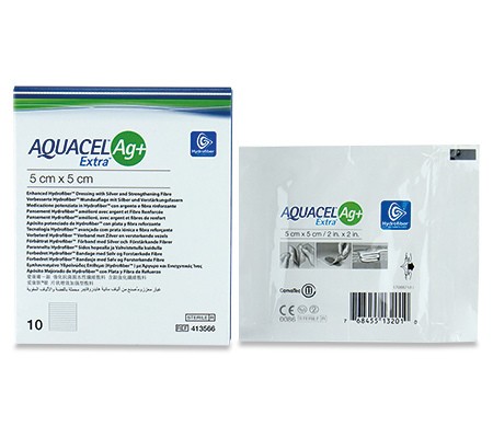 Aquacel Ag+ Extra Compresses 5x5cm p.à 10