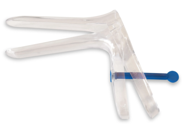 Cusco Spekulum Gyneas Gr.S 24x116mm steril transparent Schraube blau P.à 100