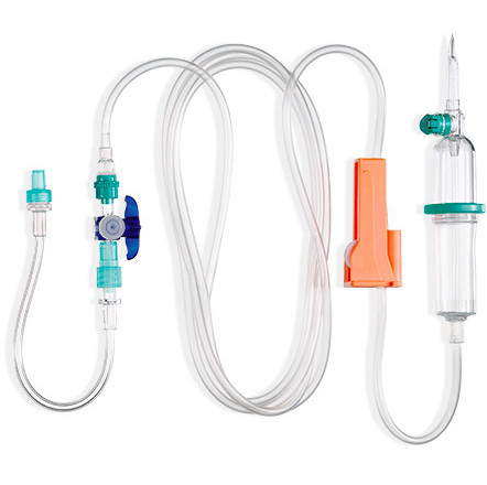 ProSet Intrafix SafeSet Infusionsbesteck 180cm mit Discofix C Dreiweghahn 15cm Verlängerung und Rückschlagventil Air- und Prime Stop P.à 100