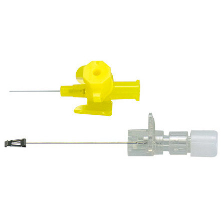 Vasofix Safety PUR cathéter vein. 24G 0,7x19mm jaune, p.à 50