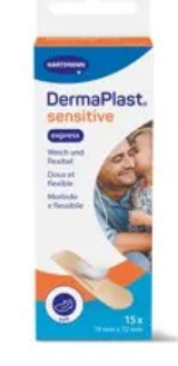 DermaPlast Sensitive Family pansement rapide 19x72mm beige p.à 15