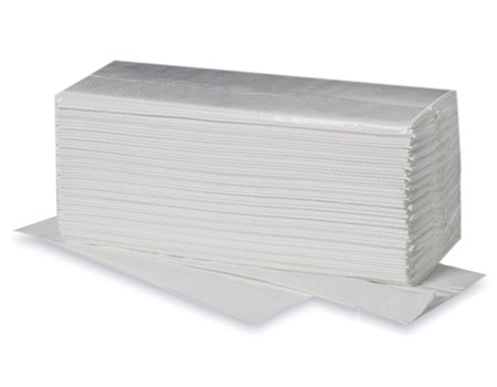 Fripa Plus Falthandtücher Recycling naturell 1-lagig V-Falz 25x23cm P.à 5000