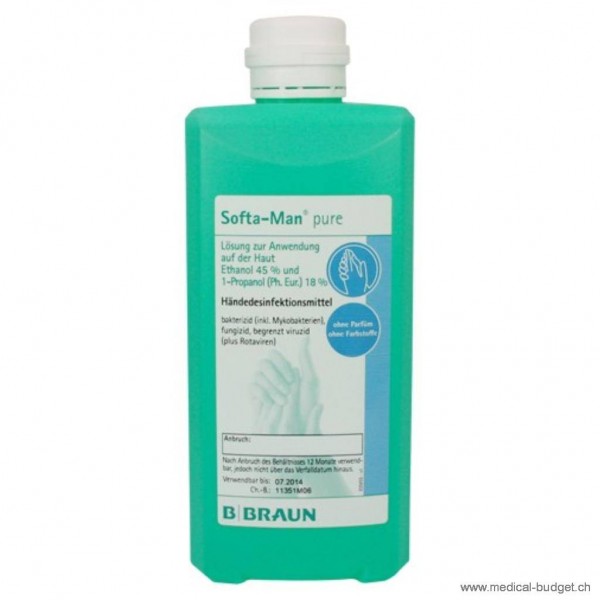 Softaman pure 1000ml Hände-Desinfektionsmittel