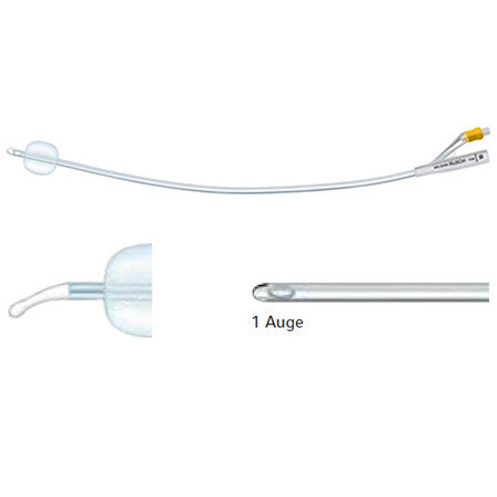 Rüsch-Brillant Sonde à ballonnet Foley à 2-voies CH.14 10ml env. 41cm en silicone, Tiemann, p.à 5