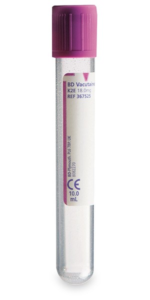 Vacutainer Hämat PET HG 10ml K2-EDTA lila 100x16mm P.à 100