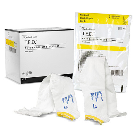 TED Anti-Thrombose Strümpfe knielang weiss Gr.XL extra-lang