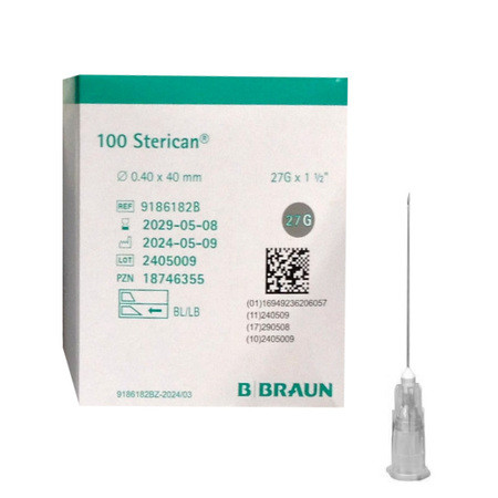 Sterican dental Kanülen 27G 0.4x40mm grau P.à 100