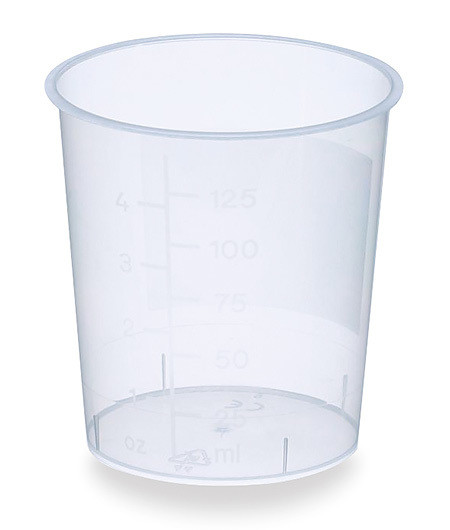 Gobelets à urine 125ml gradués, sans couvercle, à usage unique, p.à 1000