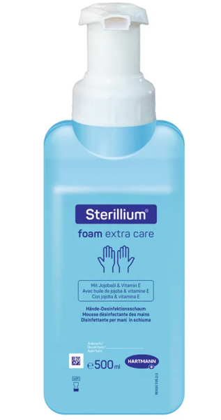Sterilium foam extra care désinfection des mains 500ml