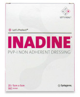 Inadine PVP-i Pansement 5x5cm non adhérent stérile p.à 25 Inadine PVP-i Pansement 5x5cm non adhérent stérile p.à 25