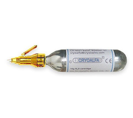 Cryoalfa SUPER Gerät mit Spitze für Liquid Freezing ø 1mm inkl. eine Patrone N2O im Blisterpack