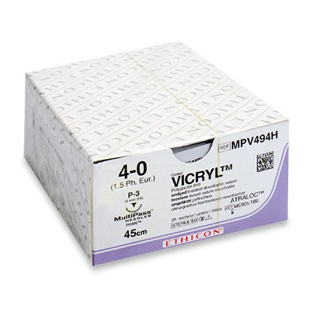 Vicryl incolore FS-2 4-0 45cm p.à 3 dz.