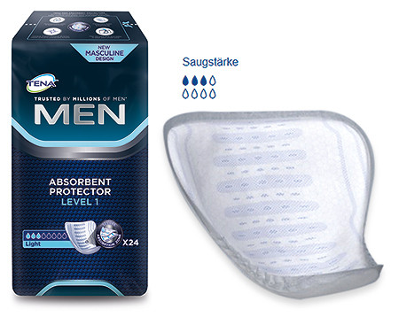 Tena for men Level 1 Herren Einlagen P.à 6x24