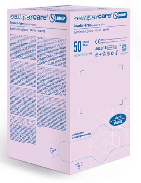 Sempercare Nitril U-Handschuhe Gr.L puderfrei steril P.à 50x2