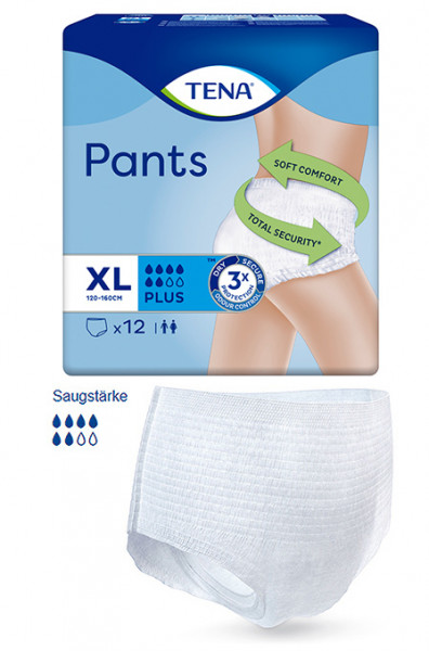 Tena Pants Plus Gr.XL (120-160cm) ConfioFit P.à 12