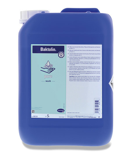 Baktolin pure 5 litres Lotion de lavage des mains et de la peau, sans colorant ni parfum, pH neutre