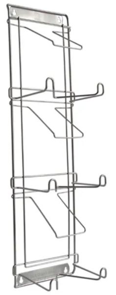 Support-Distributeur pour 3 boîtes de gants, en inox, modèle pour fixation murale