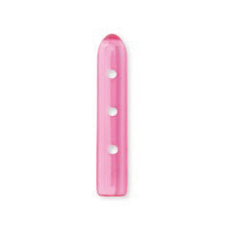 Instrumentenschutzkappen rund gelocht 25,4x3,2mm PVC rosa P.à 100