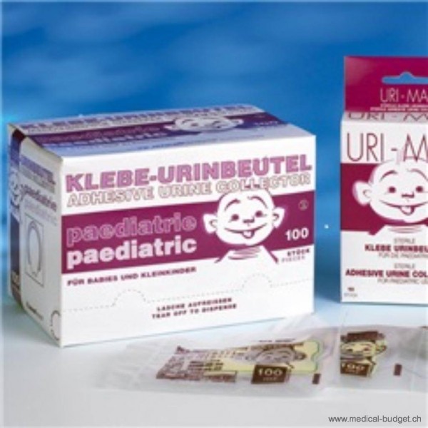 Uri-Max Kinderurinbeutel mit Klebezone steril Jungen und Mädchen ohne Ablauf P.à 10