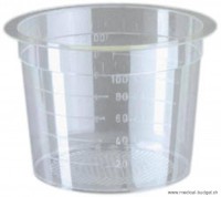 Gobelets à urine Urilab (Ratiolab) 100ml gradués avec couvercle autocollant, p.à 50 pces Gobelets à urine Urilab (Ratiolab) 100ml gradués avec couvercle autocollant, p.à 50 pces