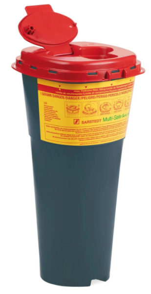 Sarstedt Multi-Safe twin Plus 5000 container à déchets anthracite 5 litres p.à 1