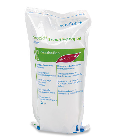 Mikrozid Sensitive Wipes Lingettes désinfectantes pour surfaces sans alcool Recharge pour boîte Jumbo p.à 200