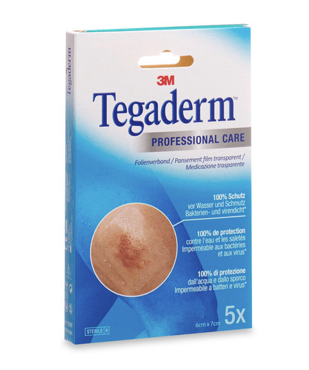 Tegaderm Film 6x7cm Transparentverband steril P.à 5