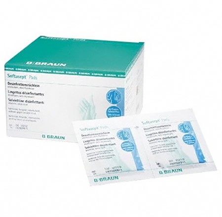 Softasept Pads Lingette pour la désinfection rapide de zones cutanées à traiter 110x105mm p.à 48 pces