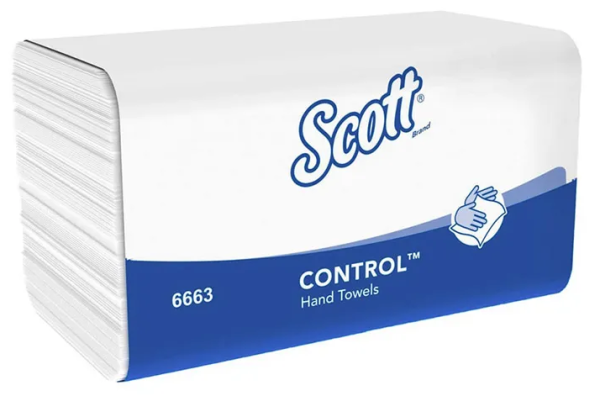 Scott Control Handtücher weiss 6663 1-lagig Interfold 20x31.8cm Airflex P.à 3360