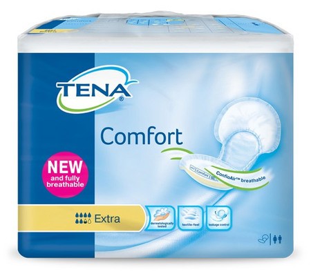 Tena Comfort Extra ConfioAir Protection respirante pour incontinence modérée à forte, jaune, p.à 40
