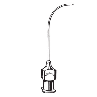 Canule de rinçage LL 0.67x33mm mousse courbé p.à 12