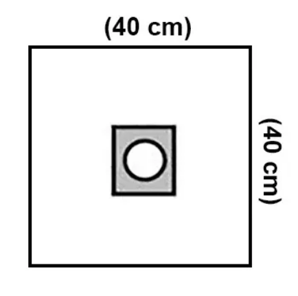 Steri-Drape Lochfolie (1020) 40x40cm mit Klebezone Loch Ø 6.3cm steril transparent P.à 10