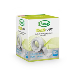 Nova Haft selbsthaftende elastische Binde kohäsiv 6cmx4m weiss P.à 1