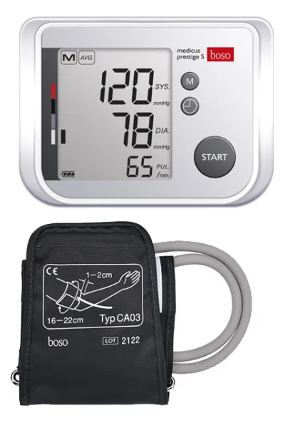 Boso Medicus Prestige S Blutdruckmesser für Oberarm mit XS Manschette (16-22cm)