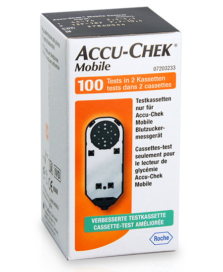 Accu-Chek Mobile Bandelettes-test glycémie p.à 2x50 tests