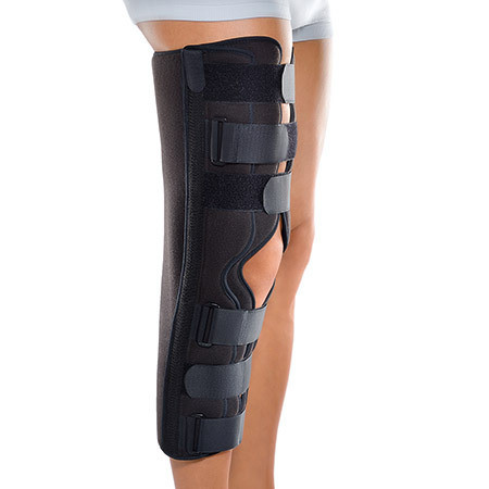 Bort Immob-Schiene 0°/55cm 165-180cm schwarz mit Patella-Aussparung