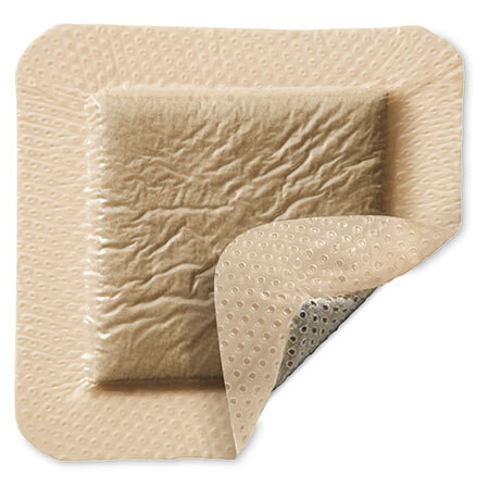 Mepilex Border Ag Safetac Schaumverband mit Silber 10x10cm steril Wundkissen 6,5x6,5cm P.à 5