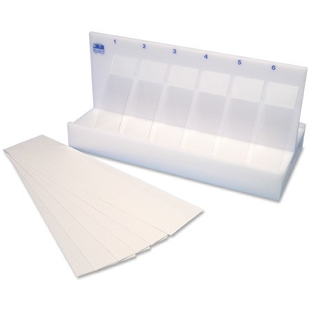 Papier buvard pour Support pour séchage lames porte-objets, paquet de 25