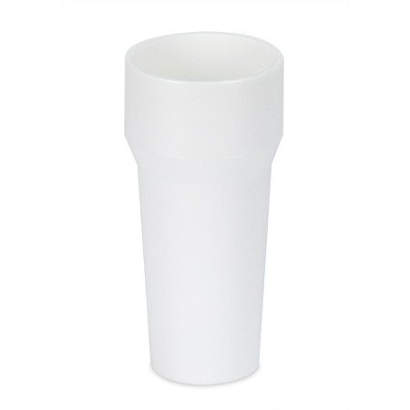 Embout buccal conique en plastique blanc pour Mini-Wright Standard Peak Flow mètre p.à 1